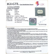 11.99 Ratti yellow sapphire with Govt Lab Certificate-(6100)